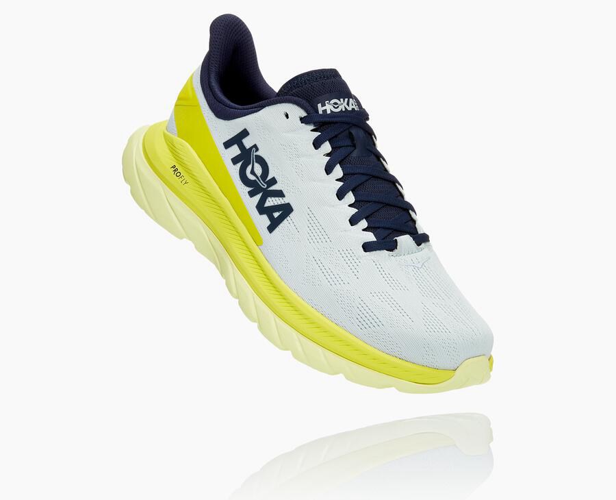 Zapatillas Running Hoka One One Hombre - Mach 4 - Blancas - WXN507193